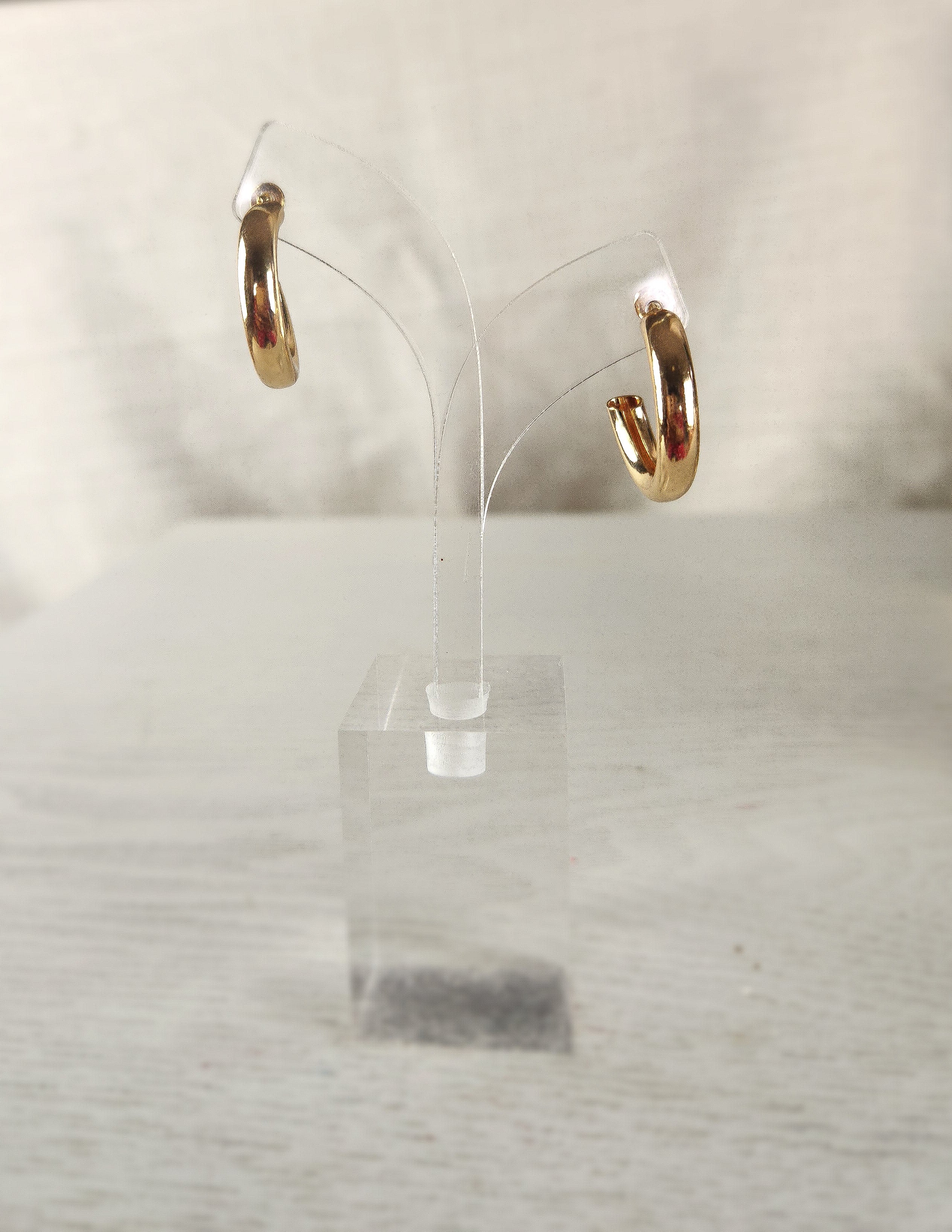 Mini Gold C-Hoop Earrings
